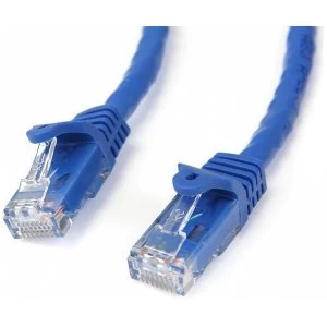 image of StarTech 15m Blue Gigabit Snagless RJ45 UTP Cat6 Patch Cable