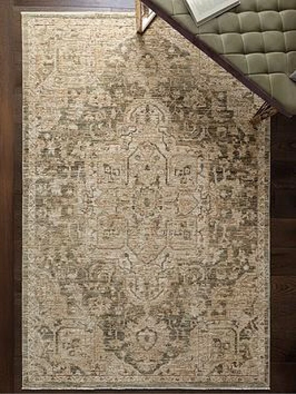 Image of SO'HOME Heriz Serapi Green Rug Green 080x160CM