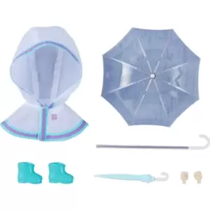 Image of Original Character Parts for Nendoroid Doll Figures Outfit Set Rain Poncho - White