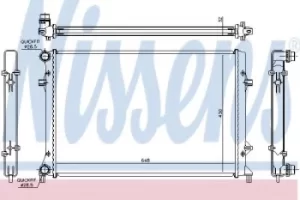 Image of 65307 Nissens Radiator engine cooling