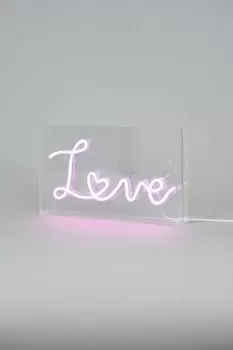 Image of Glow Love Neon Light Box Table Lamp