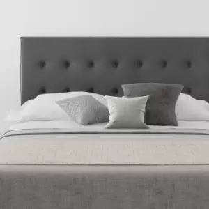Image of Presley Upholstered Headboard, Plush Velvet, Steel - Headboard 60cm Size Single (90x190)