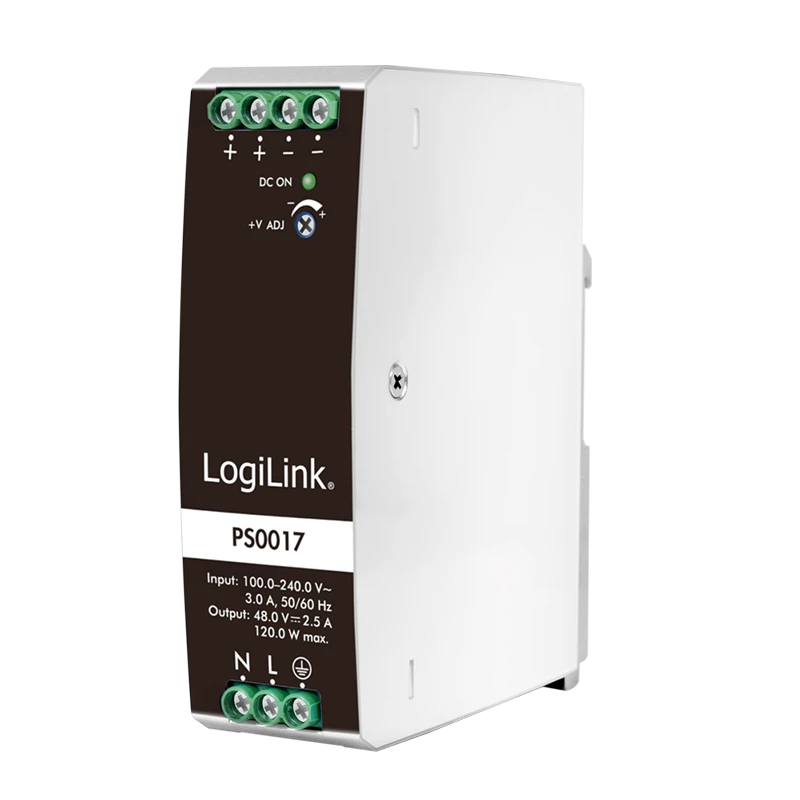 Image of LogiLink DIN Rail Power Supply 120 W / 48 V
