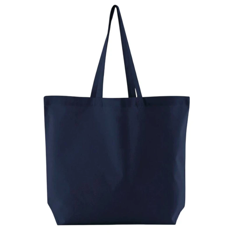 Image of Westford Mill Womens InCo Bag For Life Cotton Maxi Tote Bag in Navy Navy Female