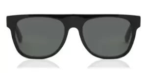 image of Retrosuperfuture Sunglasses Flat Top Black IYN4 3WG