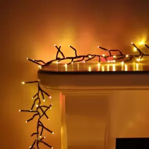Image of Premier Clusterbrights Indoor Outdoor Multifunction Mains Operated Christmas Cluster Lights with Timer in Choice of Length & Colour