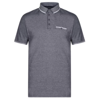 Image of Howick Pique Polo Shirt - Navy