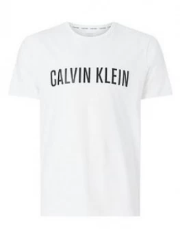 image of Calvin Klein Logo Lounge T-Shirt - White Size M Men