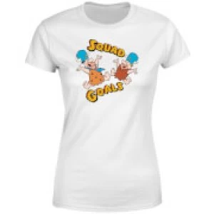 Image of The Flintstones Squad Goals Womens T-Shirt - White - 3XL