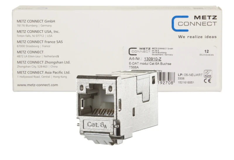 Image of METZ CONNECT 130910-Z wire connector RJ-45 Metallic
