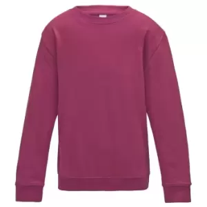 Image of AWDis Just Hoods Childrens/Kids Sweatshirt (1-2 Years) (Hot Pink)