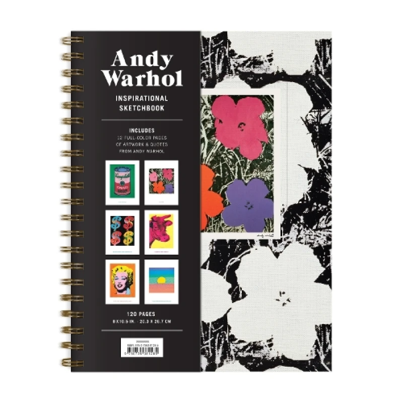 Image of Andy Warhol Inspirational Sketchbook. Hardback. By Galison Books