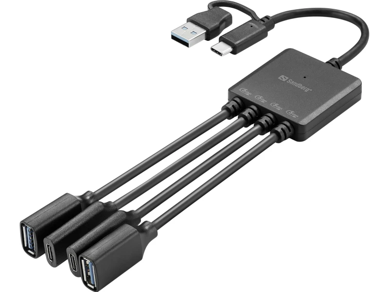 Image of Sandberg USB-C/A to 2A+2C Splitter