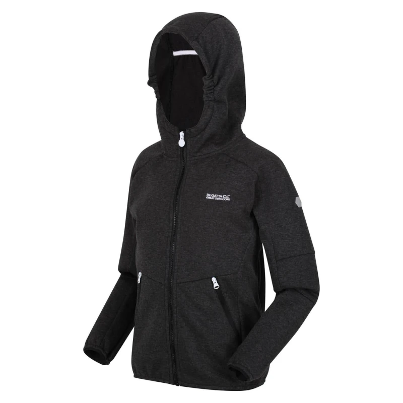 Image of Regatta Maxwell Softshell Jacket - Black 7 - 8 Years