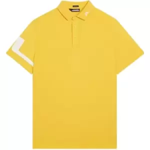 J Lindeberg Golf Heath Regular Fit Golf Polo - Orange