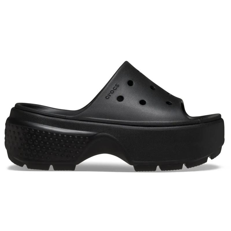 Image of Crocs Unisex Stomp Slides Black W7/M6