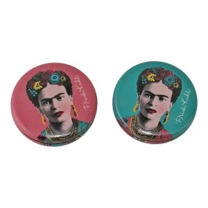 Image of Set of 2 Frida Kahlo Design Compact Mirrors