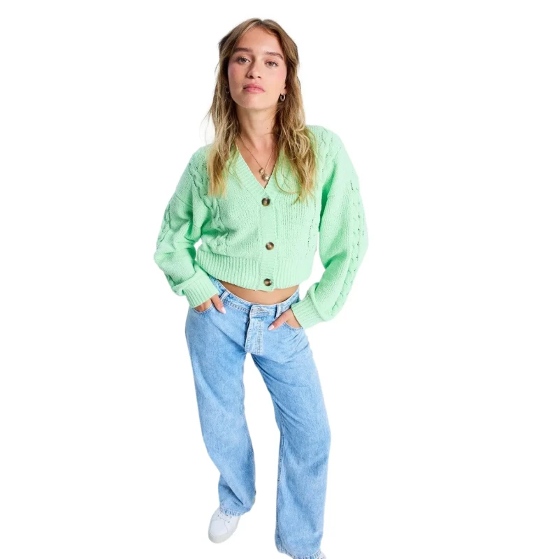 Image of Roxy Womens cardigan Roxy Missing The Sun Vert Female XS