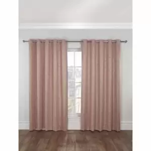 Image of Emma Barclay Hartford Eyelet Curtain 66 x 54 Blush