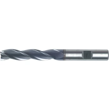 image of 3.00MM HSS-Co 8% 3 Flute Weldon Shank Long Series Slot Drills - TiCN C - Swisstech