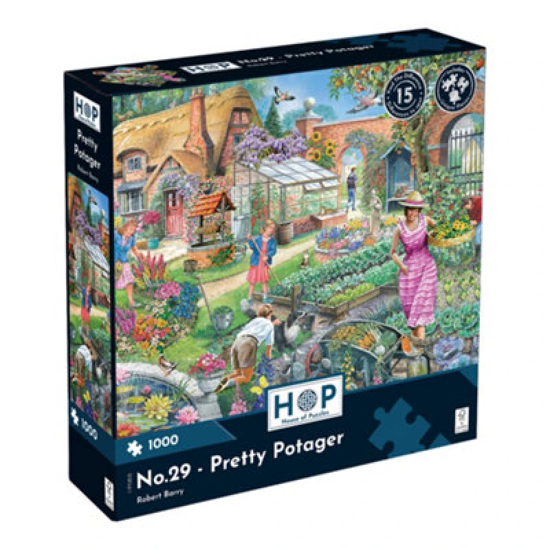 Image of The House of Puzzles No. 29 Pretty Potager 1000 Piece Jigsaw Puzzle