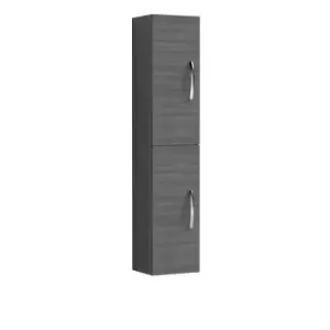 image of Nuie Athena 300mm Tall Unit (2 Door) - Grey Woodgrain