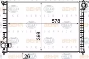 Image of x1 Behr Heat Exchanger 8MK376749-501 Genuine replacement part for Car Made in CN