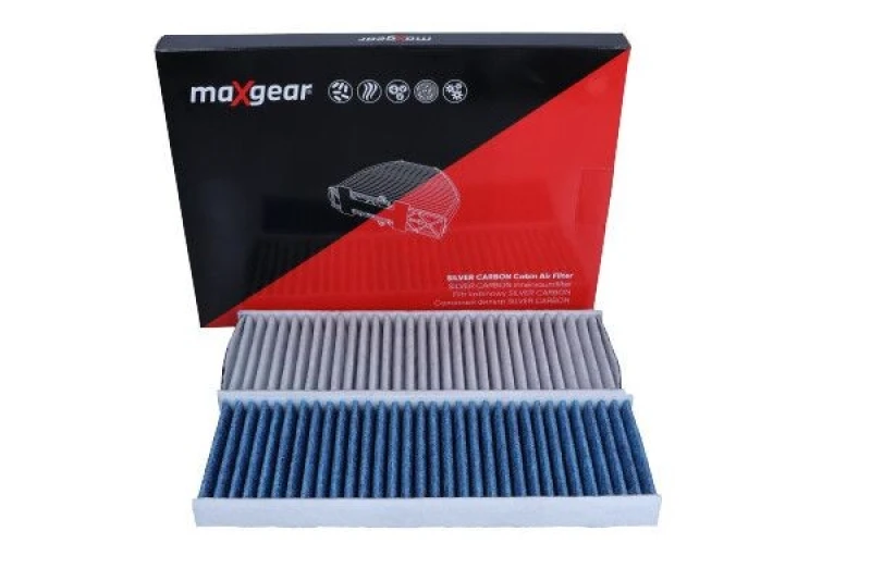 Image of MAXGEAR 26-1770 Pollen filter SILVER CARBON with anti-allergic effect Filter,interior air (424)