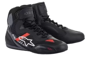 Alpinestars Faster-3 Rideknit Black Gray Bright Red US 12