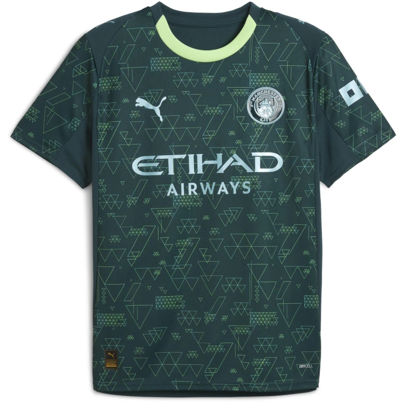Image of Puma Manchester City Fourth Shirt 2025 2026 Mens Green male M