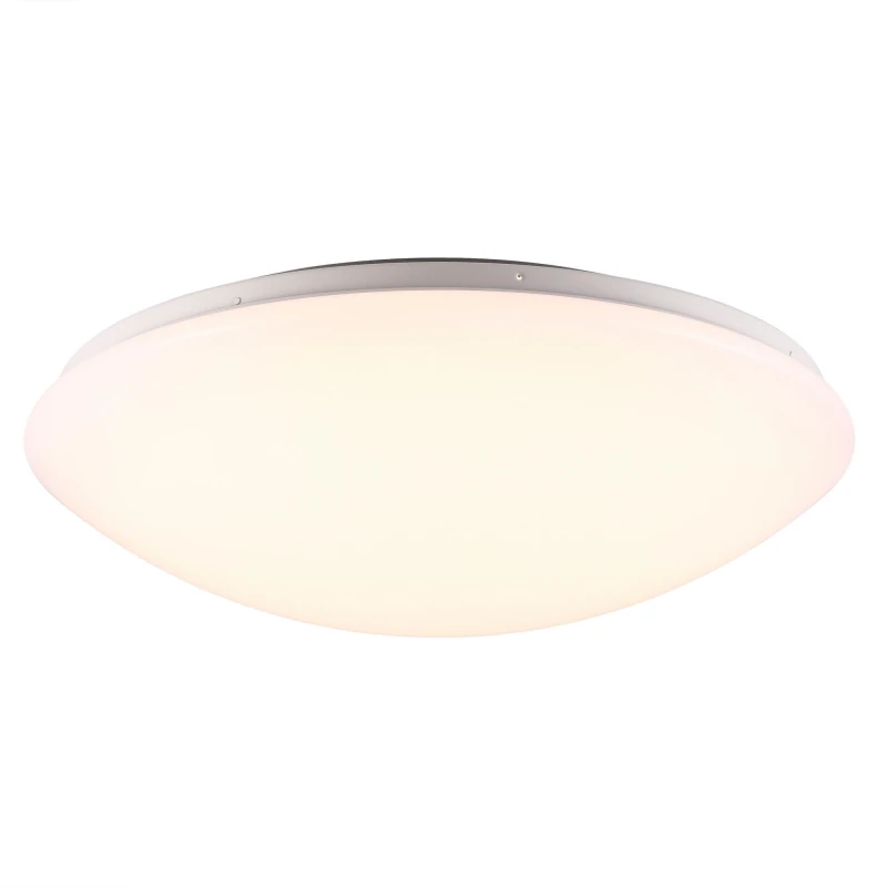 Image of Nordlux Ask Ceiling Light White Metal LED IP44 3000k Mains 41cm White Unisex