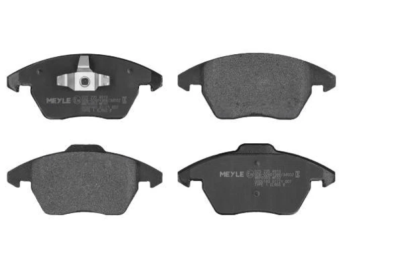 Image of MEYLE 025 235 8919 Brake pad set Front Axle, excl. wear warning contact, Original Quality, with anti-squeak plate Brake Pad Set,disc brake (402)