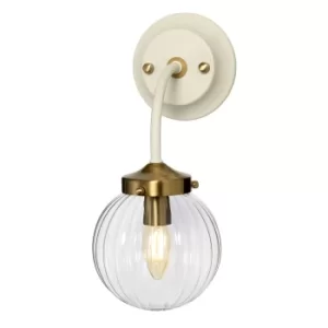 image of Cosmos Retro 1 Light Wall Light Globe Glass Shade