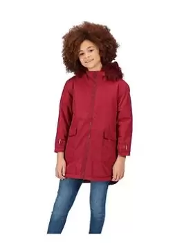 image of Regatta Adelyn Parka - Dark Pink Size 5-6 Years, Women