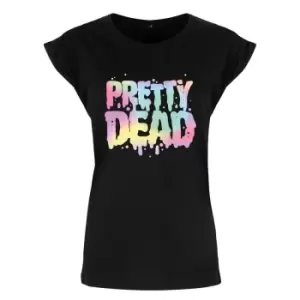 Image of Grindstore Womens/Ladies Pretty Dead Pastel Goth T-Shirt (M) (Black)