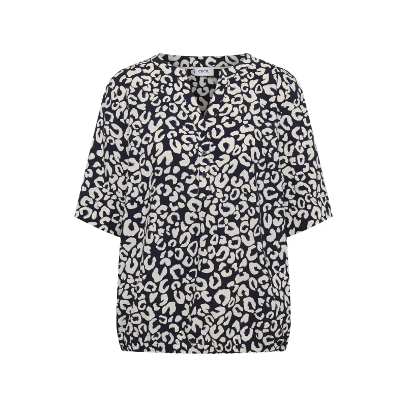 Image of cecil Womens blouse Cecil Leo Aop Bleu Female M