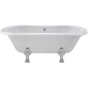 image of Grosvenor Freestanding Bath 1500mm x 750mm - Pride Leg Set - Hudson Reed