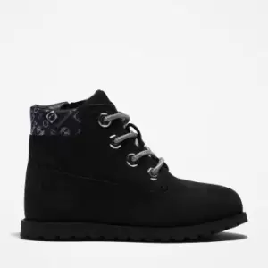 Image of Timberland Pokey Pine 6" Side-zip Boot For Toddler In Black Kids, Size 10
