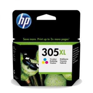 Image of HP 305XL Tri Colour Ink Cartridge