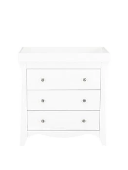 image of CuddleCo Clara 3 Drawer Dresser & Changer White