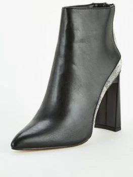 image of Public Desire Peyton Ankle Boots - Black, Size 3, Women