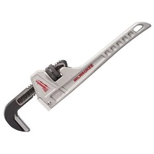 image of Milwaukee Hand Tools Aluminium Pipe Wrench 250mm (10in)