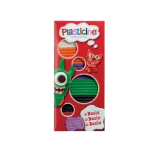 Image of Plasticine Basix Asst Pk144