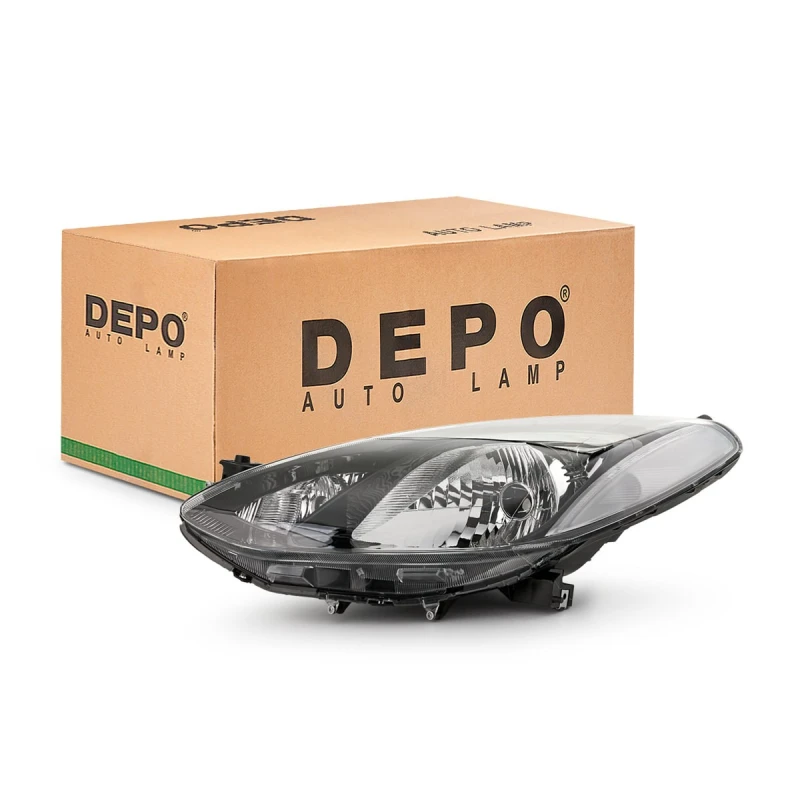 Image of JOHNS 45 55 09 Headlights H4, Left, without motor for headlamp levelling Headlight (259)