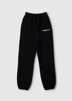 image of Fiorucci Womens Angel Patch Sweatpants In Black