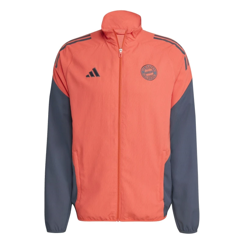 Image of adidas Bayern Tiro 25 Competition Presentation Jacket Mens Orange male S