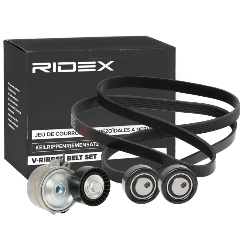 Image of RIDEX 542R0860 V-ribbed belt set V-Ribbed Belt Set (542)
