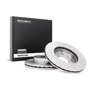 Image of RIDEX Brake disc Front Axle 82B0702 Brake rotor,Brake discs MITSUBISHI,PROTON,CARISMA (DA_),COLT V (CJ_, CP_),CARISMA Stufenheck (DA_),COLT IV (CA_A)