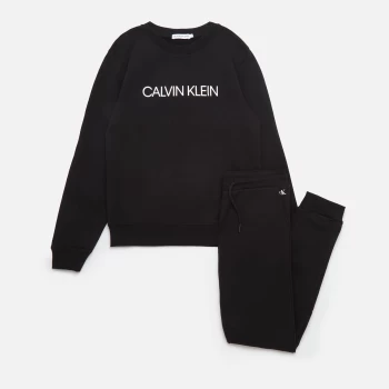 Image of Calvin Klein Jeans Boys' Essential Sweatpants Set - Ck Black - 14 Years