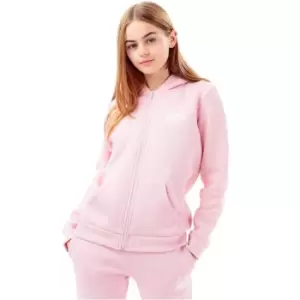 image of Hype Script Zip Hoodie Juniors - Pink